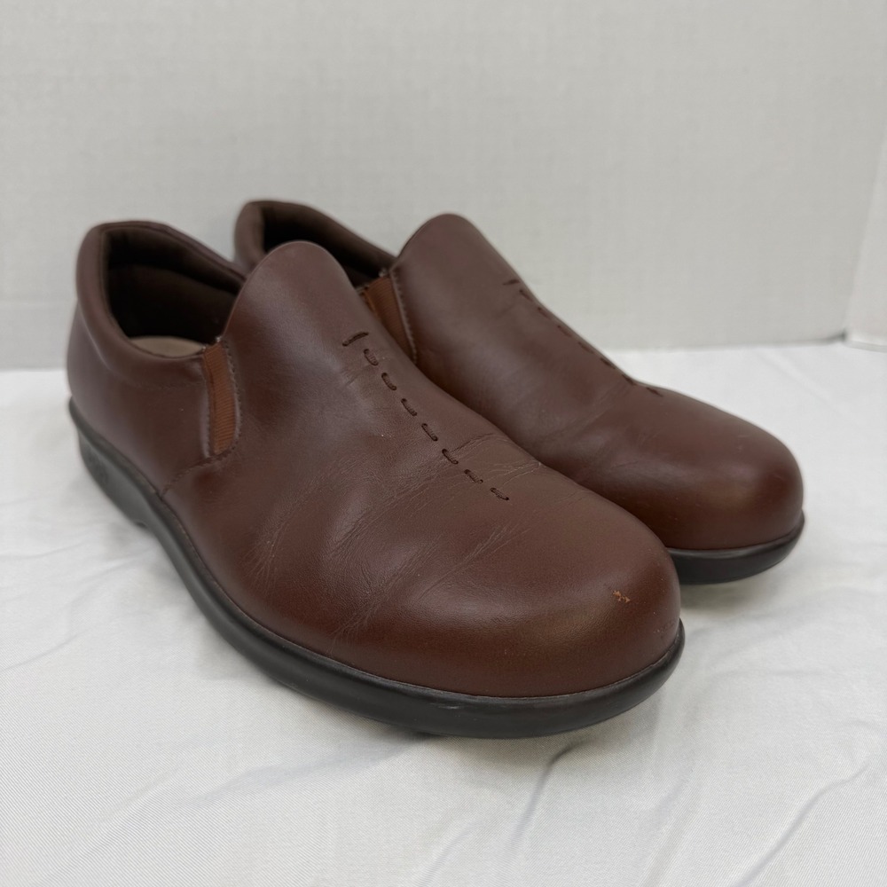 SAS Tripad Comfort Brown Leather Slip‎ On Loafers Mens Size 9 M Made in USA